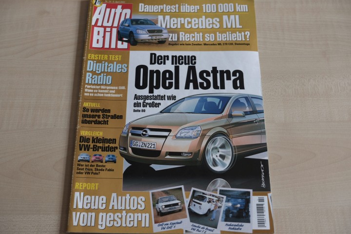 Deckblatt Auto Bild (14/2002)
